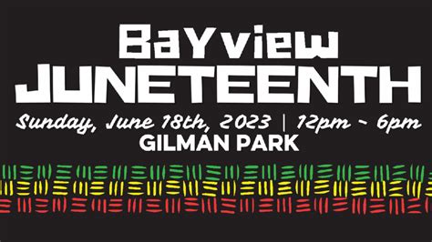 Bayview Juneteenth San Francisco Parks Alliance