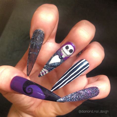 Jack Skellington Nails Nightmare Before Christmas Nightmare Before