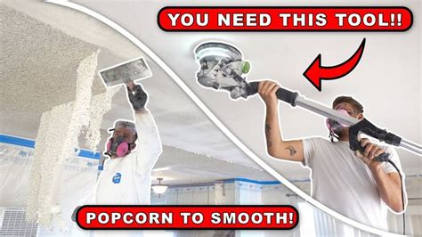 How To Remove Popcorn Ceilings Like A Pro Smooth Skim Coat Diy Youtube In 2022 Removing