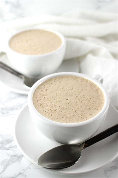mocha latte  carob  coconut milk  clean plate