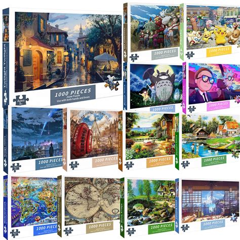 Jigsaw Puzzle 1000 Stück Puzzle Spiel papier Montage cartoon landschaft