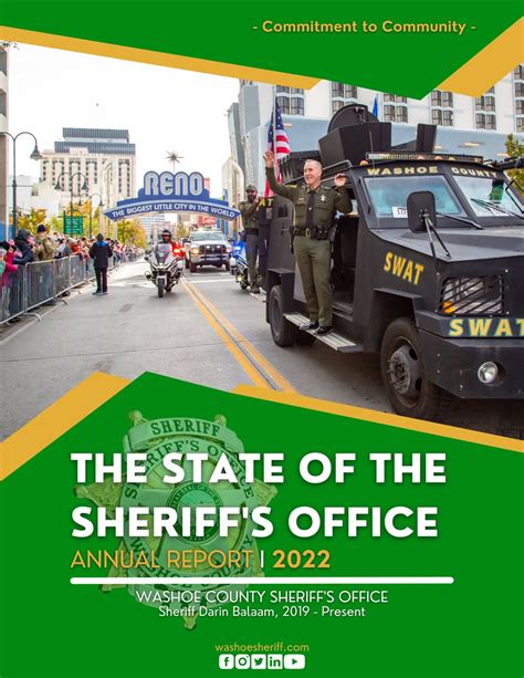 Washoe Sheriff On Twitter Sheriff Darin Balaam Releases Fourth Annual