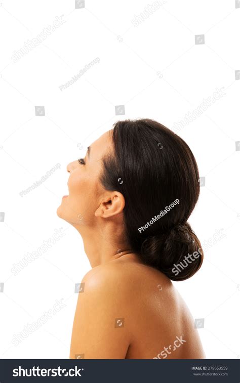 Side View Nude Woman Looking Screaming Stock Photo Shutterstock