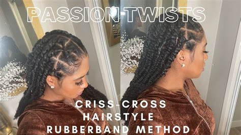 Criss Cross Passion Twists Tutorial Rubber Band Method Amazon