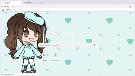 Gacha Life Cute Blue Girl Chrome Theme Themebeta