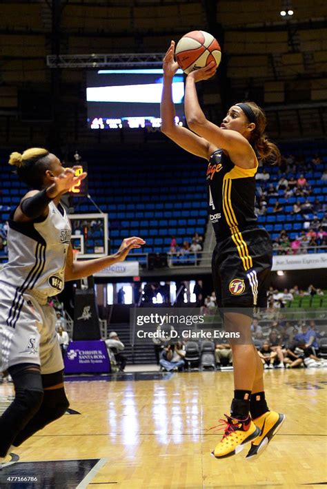 Skylar Diggins Of The Tulsa Shock Takes A Shot Against The San Photo