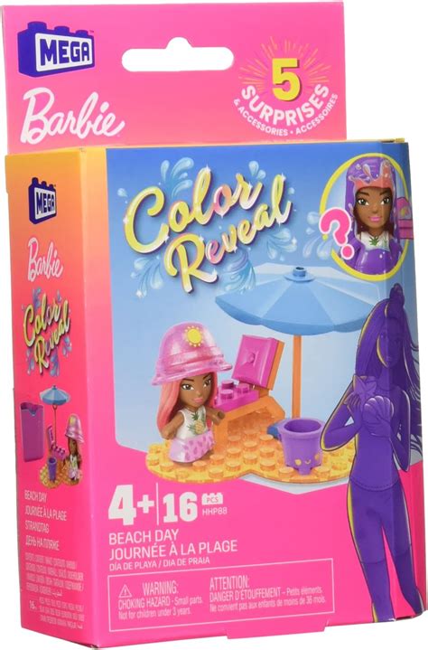 Mega Construx Barbie Color Reveal Coleccionables Juguete De