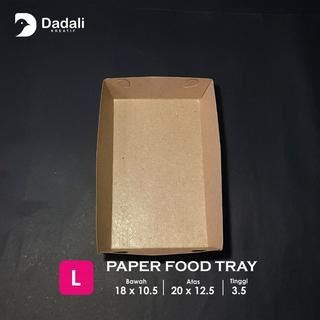 Jual Paper Tray Dine In Laminasi L M S B Kraft Coklat Tebal Gsm