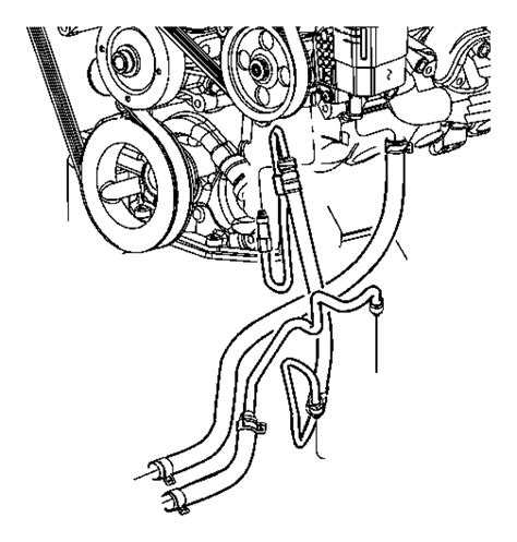 Dodge Ram 2500 Return Hose STEERING POWER Line 52113631AD