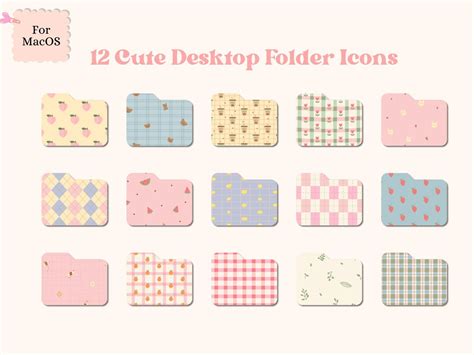Desktop Folder Icons Floral Folder Icons Cute Aesthetic Mac Desktop