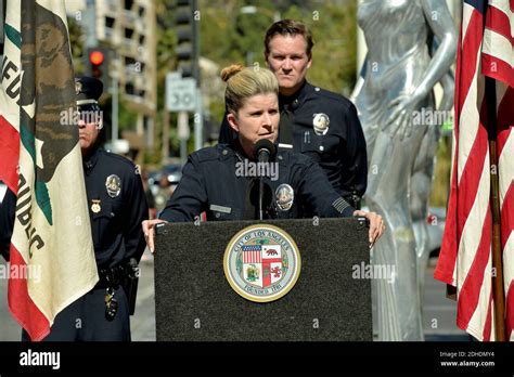 Lapd Assistant Chief Beatrice Girmala Attends The Unveiling Ceremony Of