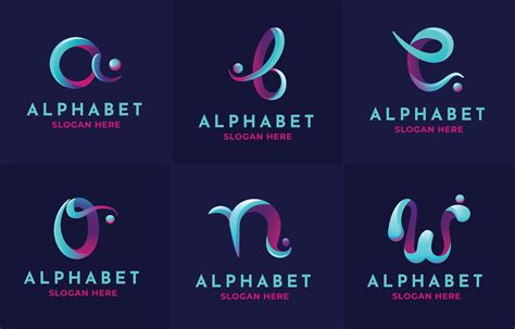 Alphabet Logo 3D for Company Branding 16410822 Vector Art at Vecteezy