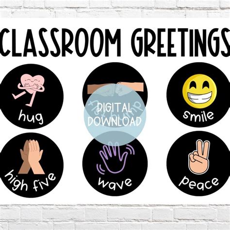 Classroom Greetings DIGITAL DOWNLOAD Printable Student Greetings Morning Classroom Greetings ...