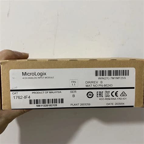 M Dulo De Entrada Anal Gica SERB MicroLogix 1762 IF4 1762IF4 4 Puntos Nuevo