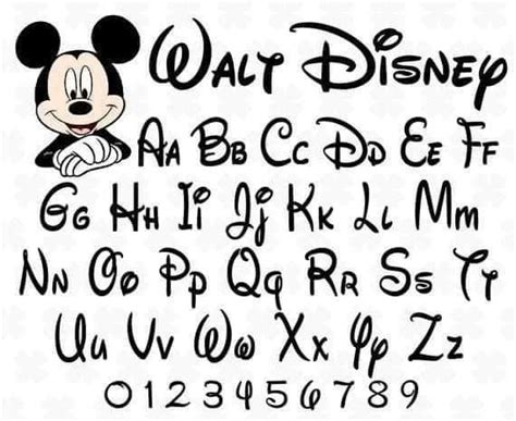 Disney Font Svg Free Disney Alphabet Svg Free Walt Disney Font Svg Calligraphy Font Svg Cursive