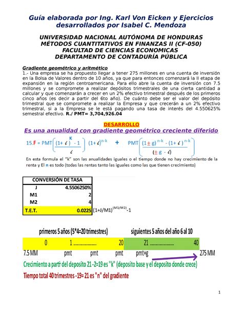 Guia De Anual Variable Ejercicio Contabilidad Ll Unah Studocu