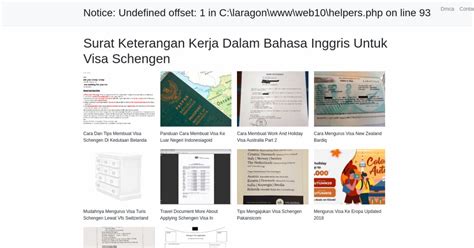 Surat Keterangan Kerja Dalam Bahasa Inggris Untuk Visa Schengen