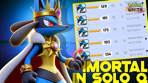 Will Lucario Be Able To Remain Immortal In Solo Q Pokemon Unite