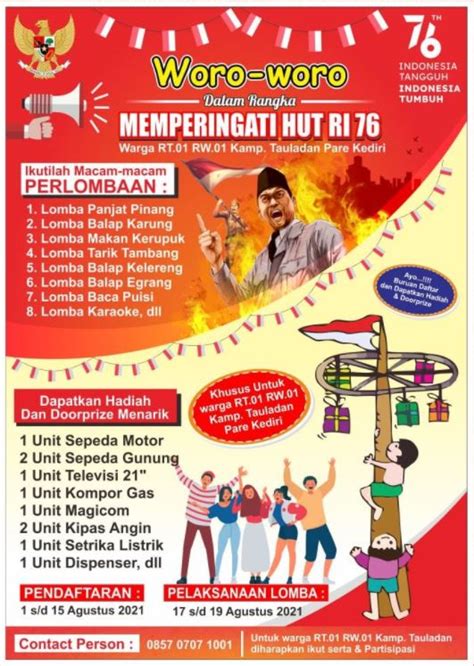 Poster 17 Agustus Lomba 17 Agustus 2018 Warga Sentul City Sukaputra - Riset