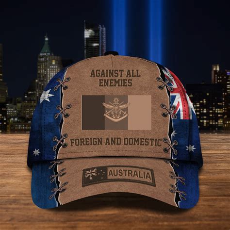 Defense Force Against All Enemies Foreign And Domestic Australian Flag