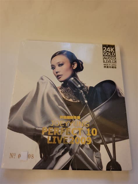 全新未拆 Joey Yung 容祖兒 Perfect 10 Live 2009 演唱會 24k 限量珍藏版 Cd 有编號 興趣及遊戲 音樂