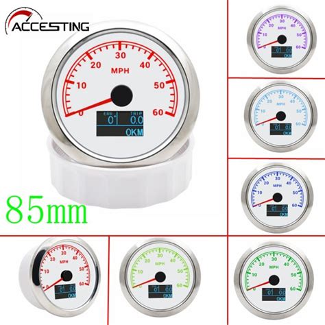 Speedometer Sepeda Motor Speedometer 3 Dalam 1 GPS 85mm 120mph Dengan