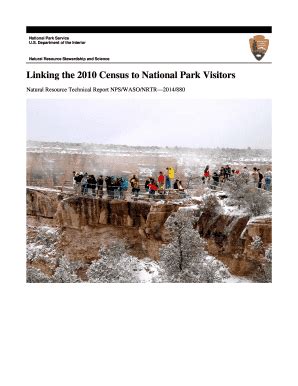 Fillable Online Irma Nps Linking The 2010 Census To National Park