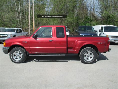 2002 Ford Ranger Xlt Extended Cab Pickup 4 Door 4 0l