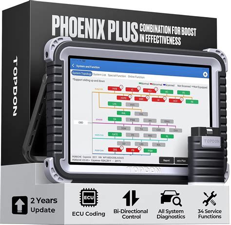 Amazon TOPDON Phoenix Plus Bidirectional Scan Tool With 10 1 Inch