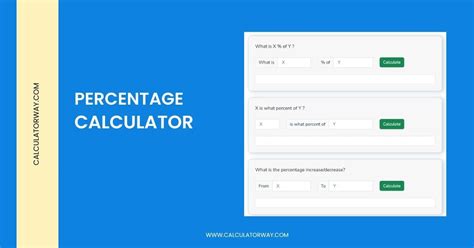 Percentage Calculator - Calculatorway