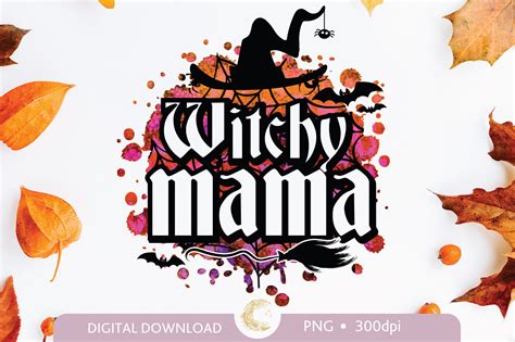 Witchy Mama Halloween Sublimation Graphic By Oliades Creative Fabrica