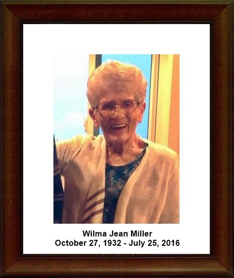 Wilma Jean Jean Hoffman Miller 1932 2016 Find A Grave Memorial