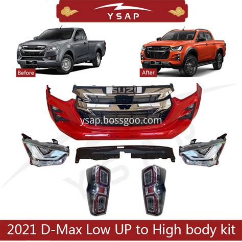 2021 D Max 하이 바디 키트로 낮은 업그레이드 의 고품질 2021 D Max 하이 바디 키트로 낮은