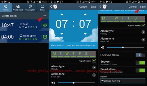 Inside Galaxy Samsung Galaxy S How To Create Edit And Delete Alarm