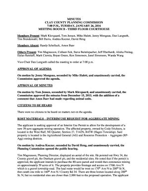 Fillable Online Clay County Planning Commission Fax Email Print Pdffiller