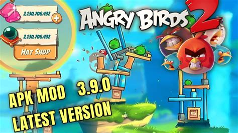 Angry Birds 2 Mod Apk 3 9 0 2023 Latest Version Download Free Unlimited Hat Coins James Youtube