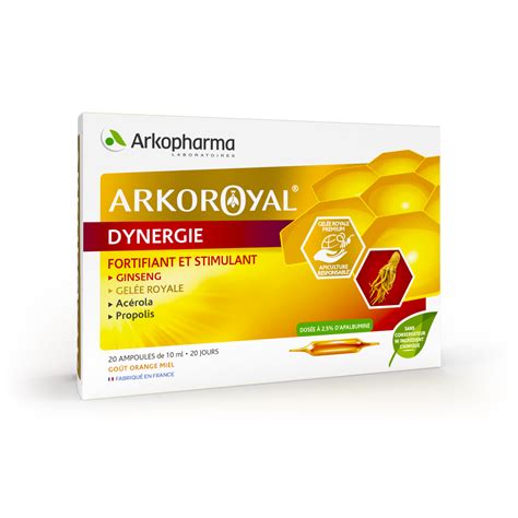 Arkopharma Arkoroyal Dynergie Fortifiant Stimulant Ampoules