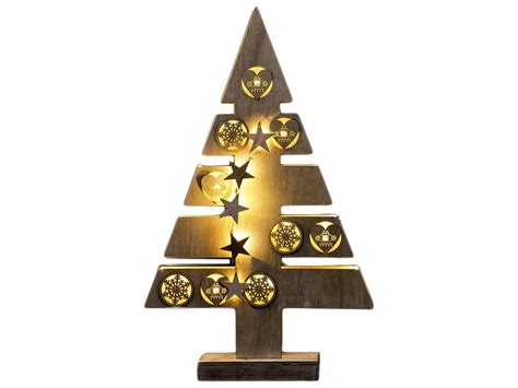 Sapin Lumineux En Bois 15 Leds Nosenviesdeco