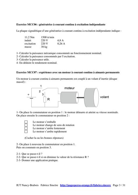 SOLUTION Exercices Machine Courant Continu Exercices Exterieur Studypool