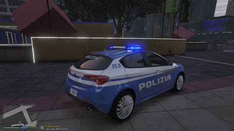 Alfa Romeo Giulietta Polizia Di Stato Squadra Volante Gta Mods