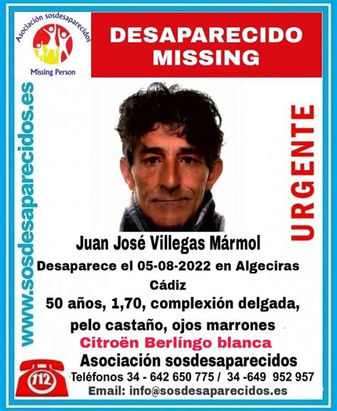 Buscan a Juan José un hombre de 50 años desaparecido en Algeciras