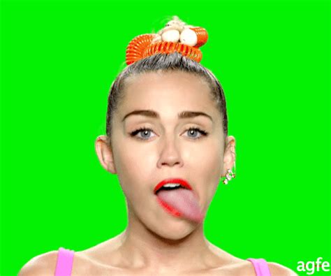 Miley Cyrus Tongue And Red Lips R Celebritymouths