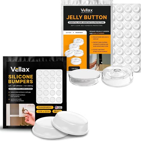 Vellax Cabinet Door Bumpers Self Adhesive Pads Cabinet Stoppers