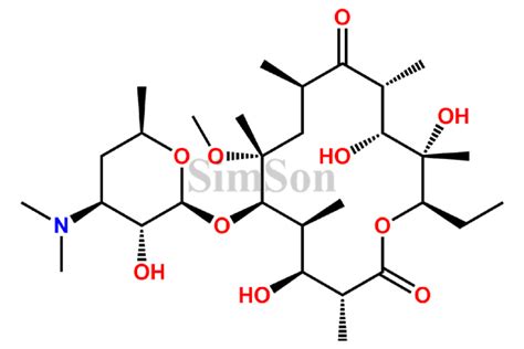 Clarithromycin EP Impurity I CAS No 118058 74 5 Simson Pharma Limited