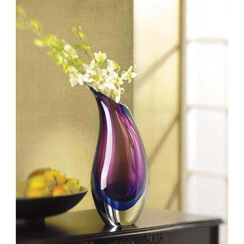 Duo Tone Modern Vase Glass Flower Vases Flower Vases Vases Decor