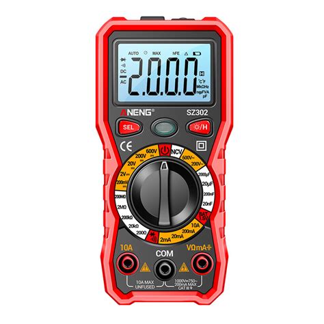 Dc Ac Voltage Tester Counts Ncv Digital Multimeter With Led Lights