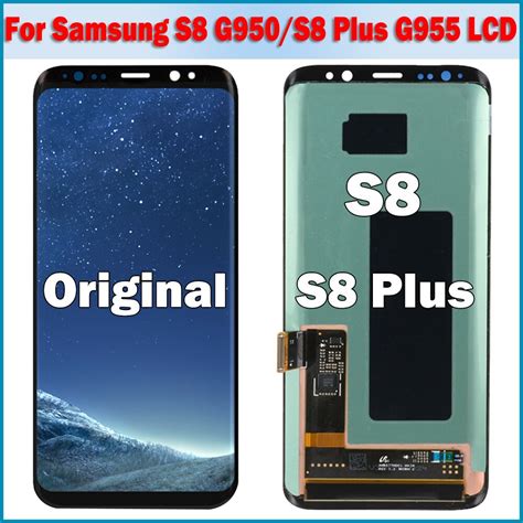 100 Super Amoled Lcd For Samsung S8 G950 Lcd S8 Plus Lcd For Samsung S8 G955 Lcd Screen Touch