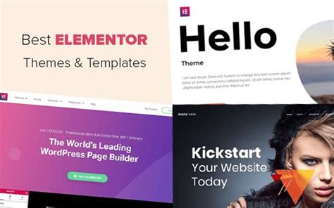 23 Best Elementor Themes And Templates 2019 Pamphlet Template