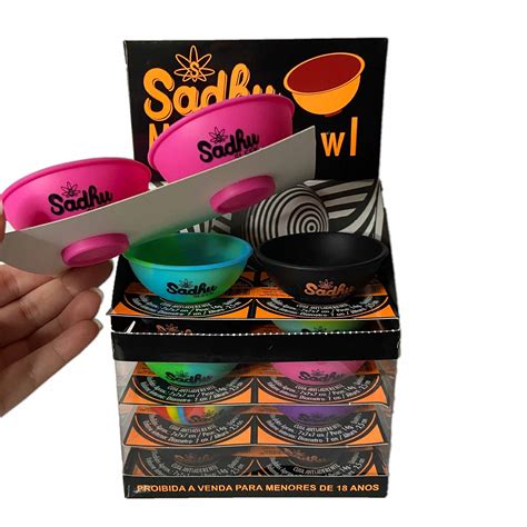 Caixa Cuia Silicone Sadhu Estilo Squadafum Sadhu One Tabacaria