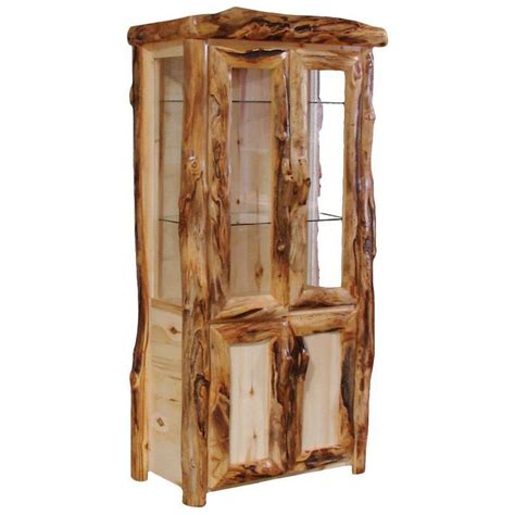 Beartooth Aspen Legacy Log Display Cabinet